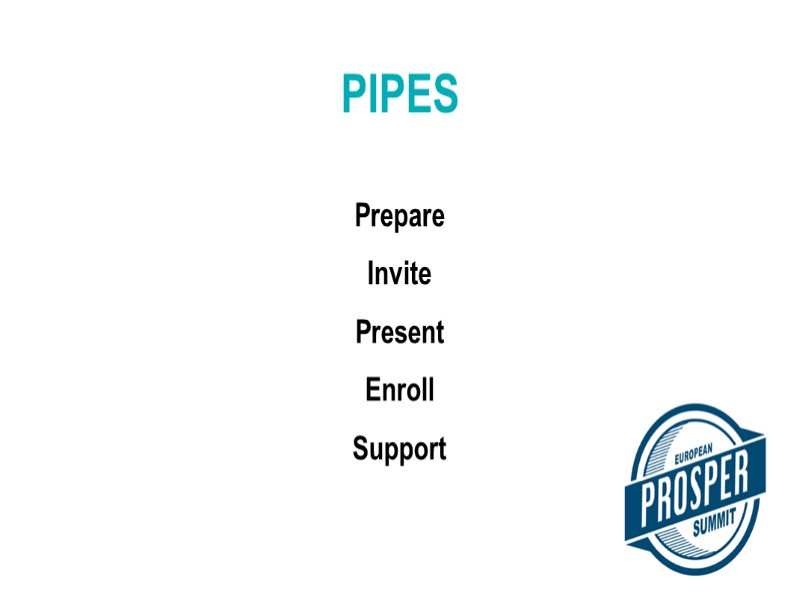 Prepare Invite Present Enroll Support PIPES